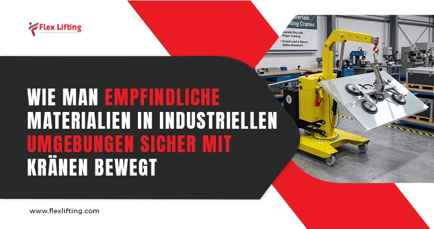 Wie man empfindliche Materialien in industriellen Umgebungen sicher mit Kränen bewegt