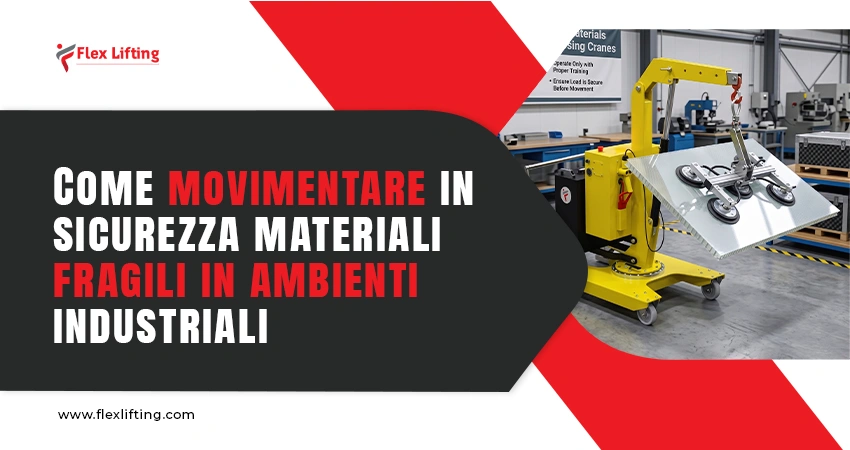 Come movimentare in sicurezza materiali fragili in ambienti industriali utilizzando le gru