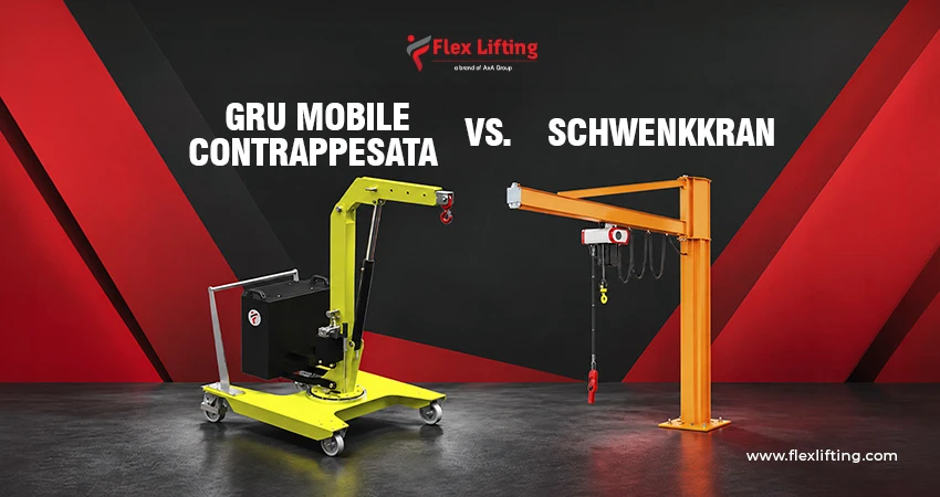 Counterbalanced Mobile Crane vs. Jib Crane german