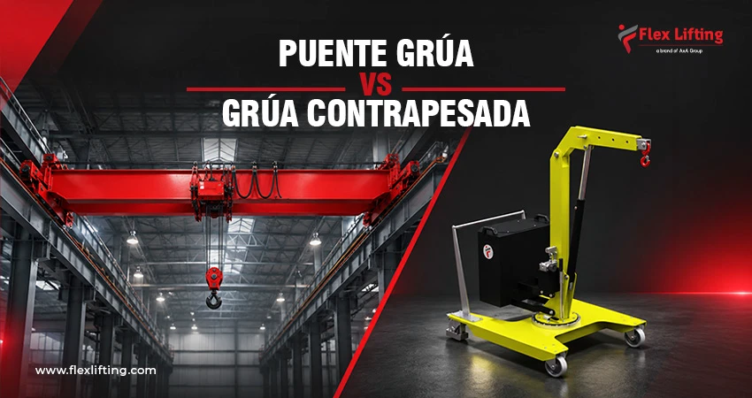 Overhead Crane vs. Counterbalanced Crane spanish